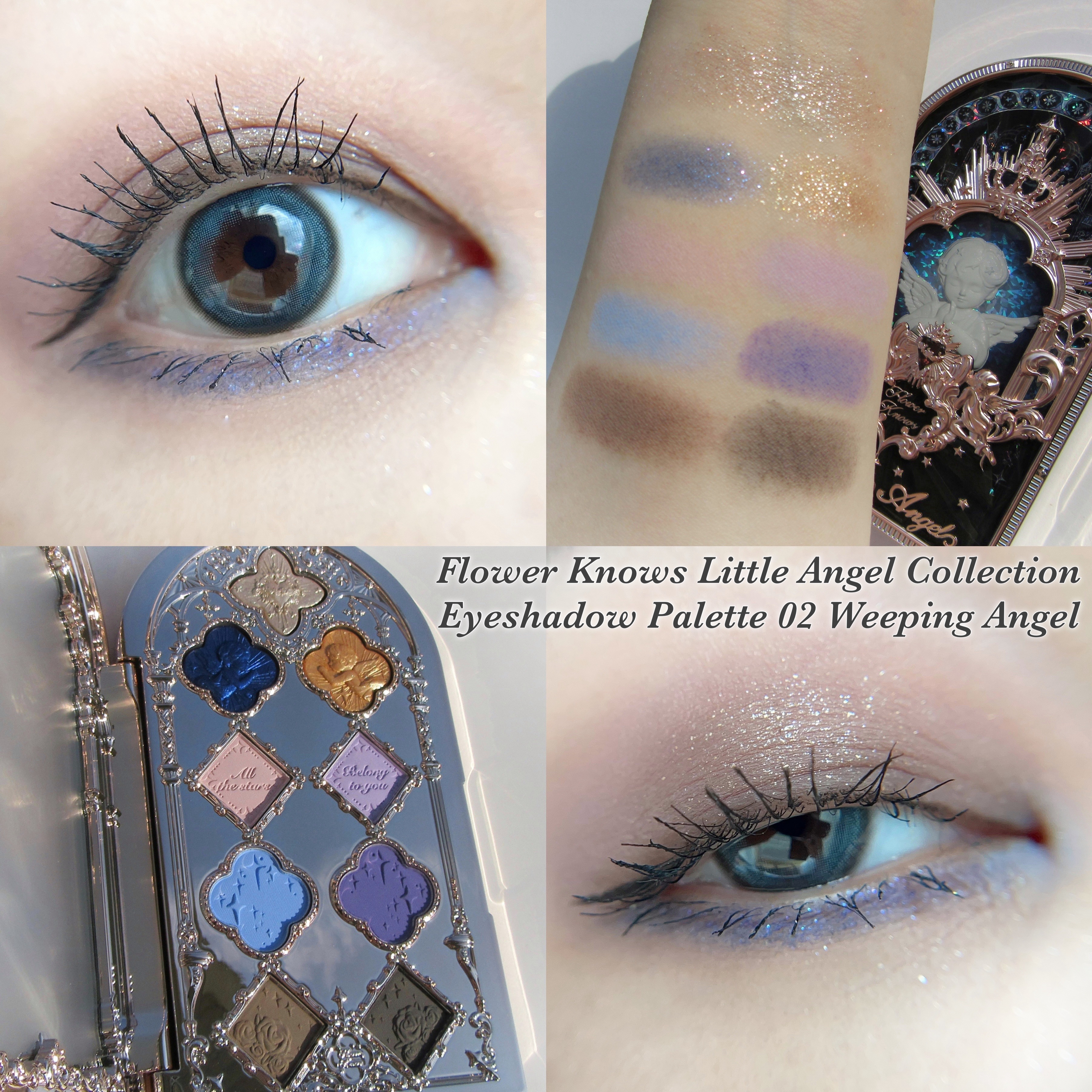 フラワーノーズ リトルエンジェルコレクション 9色アイシャドウパレット 02 Weeping Angel(哭泣天使)/FlowerKnows/アイシャドウパレットを使ったクチコミ（1枚目）