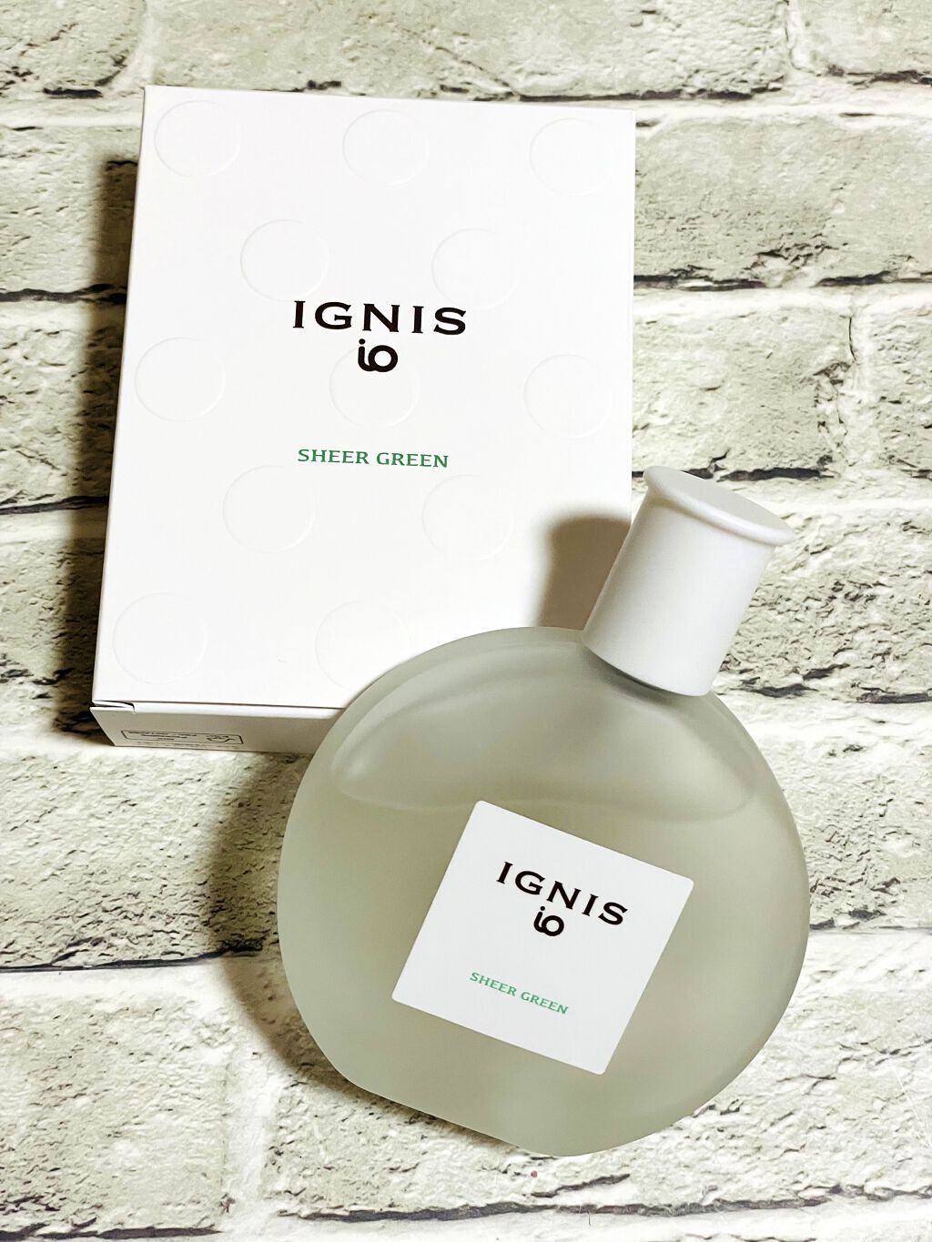 IGNIS イグニス イオ シアー グリーンのクチコミ「IGNIS io
シアグリーン(オーデコロン)



こちらは、
仲良しで大好きな ましゅちゃ.....」（1枚目）