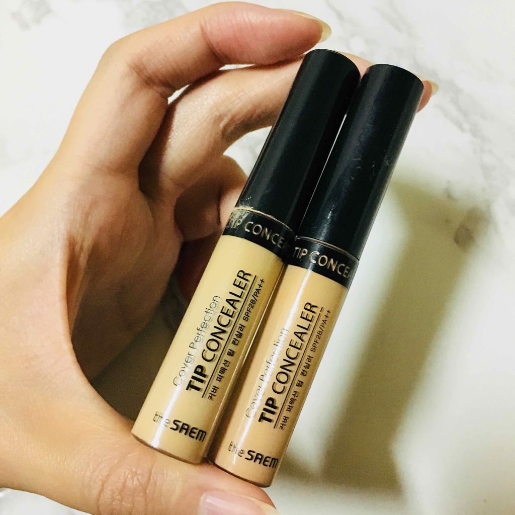 カバーパーフェクション チップコンシーラー/the SAEM/リキッドコンシーラーを使ったクチコミ（1枚目）