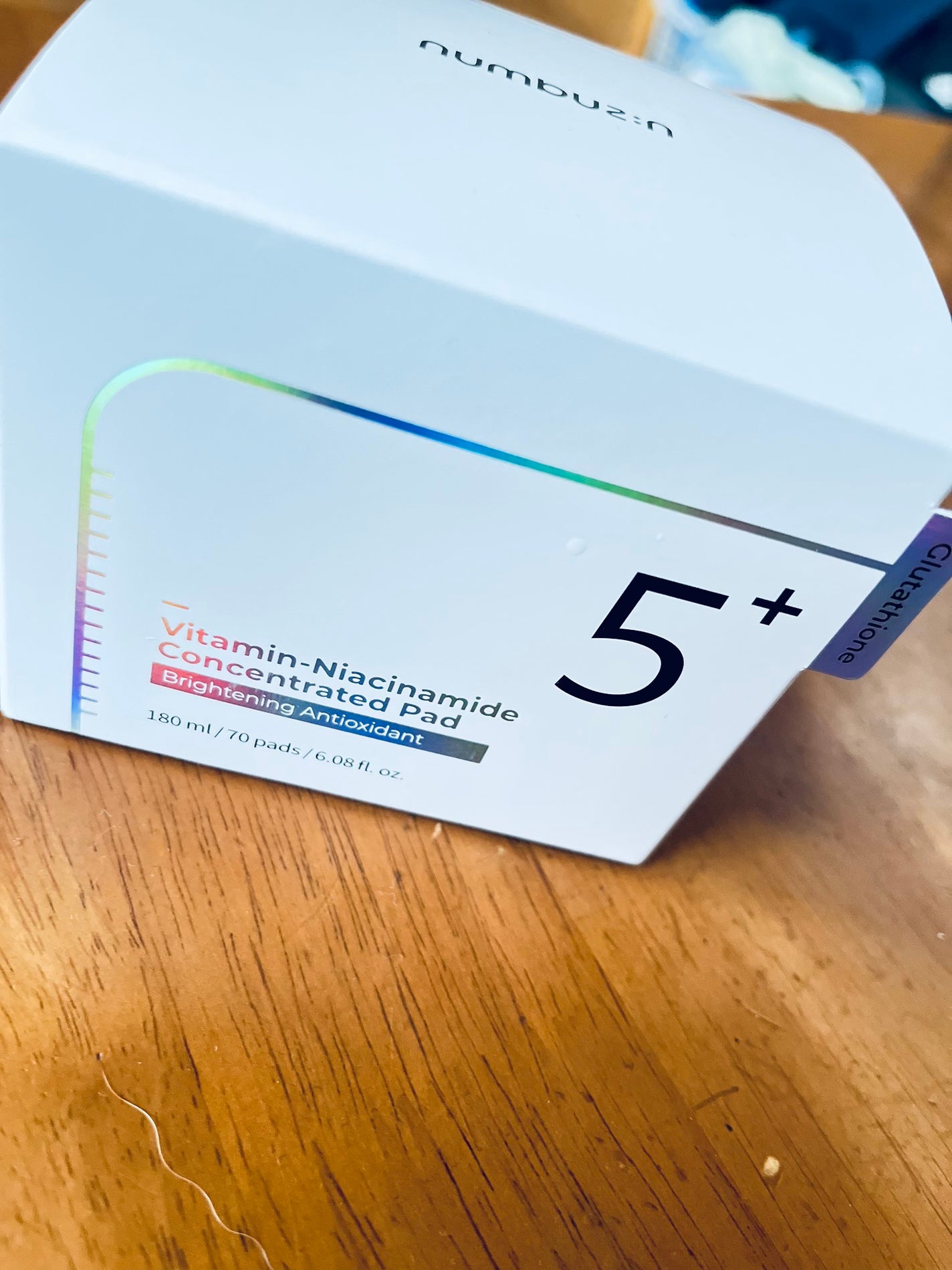 5番 白玉グルタチオンCフィルムパッド/numbuzin/トナーパッドを使ったクチコミ(5枚目)