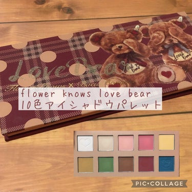 Love Bear 10色アイシャドウパレット/FlowerKnows/パウダーアイシャドウを使ったクチコミ（1枚目）