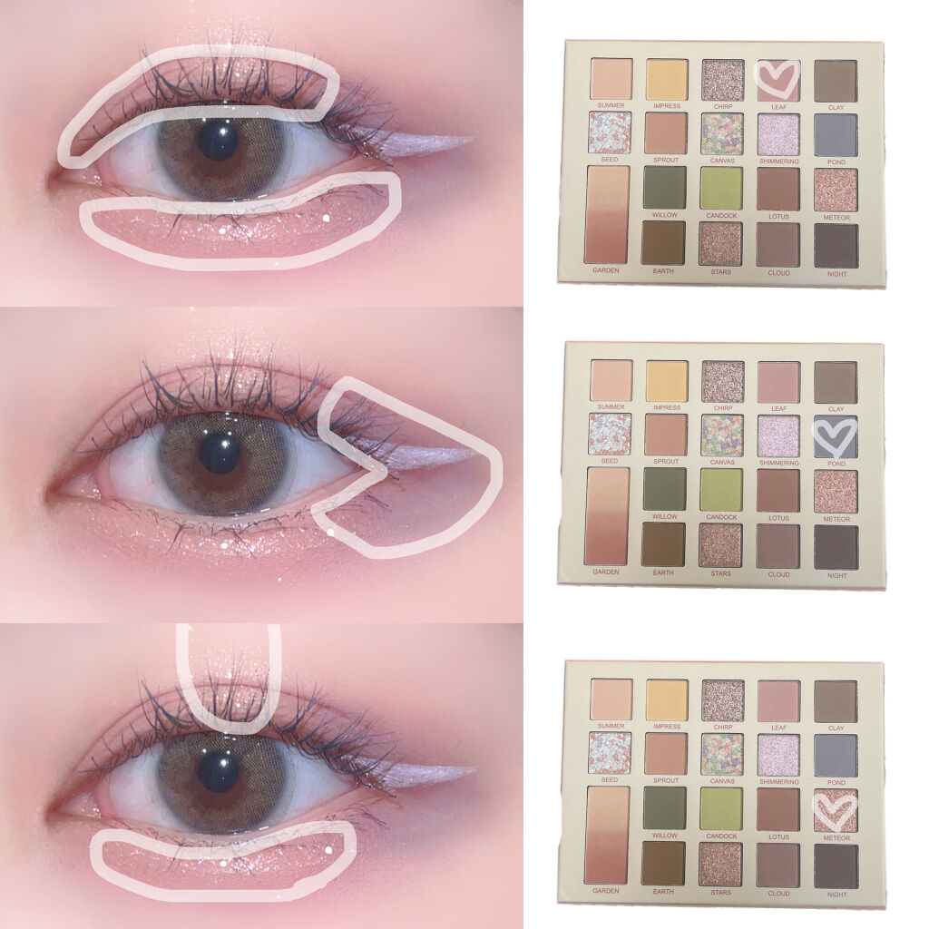 モネドリーム20色アイシャドウ/JUDYDOLL/アイシャドウパレットを使ったクチコミ（2枚目）