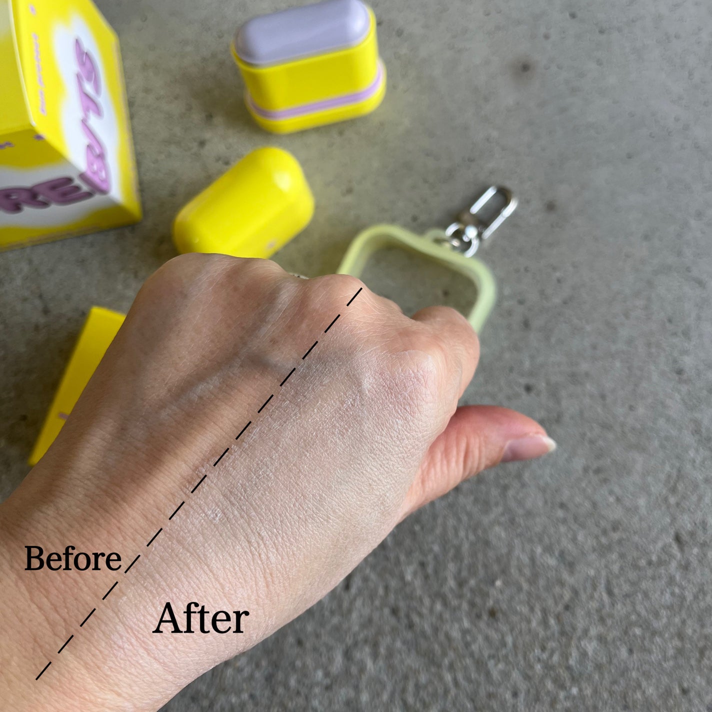 Air Fit Sun Finishing Stick 01 Pure Violet/frebits/日焼け止めスティックを使ったクチコミ(6枚目)