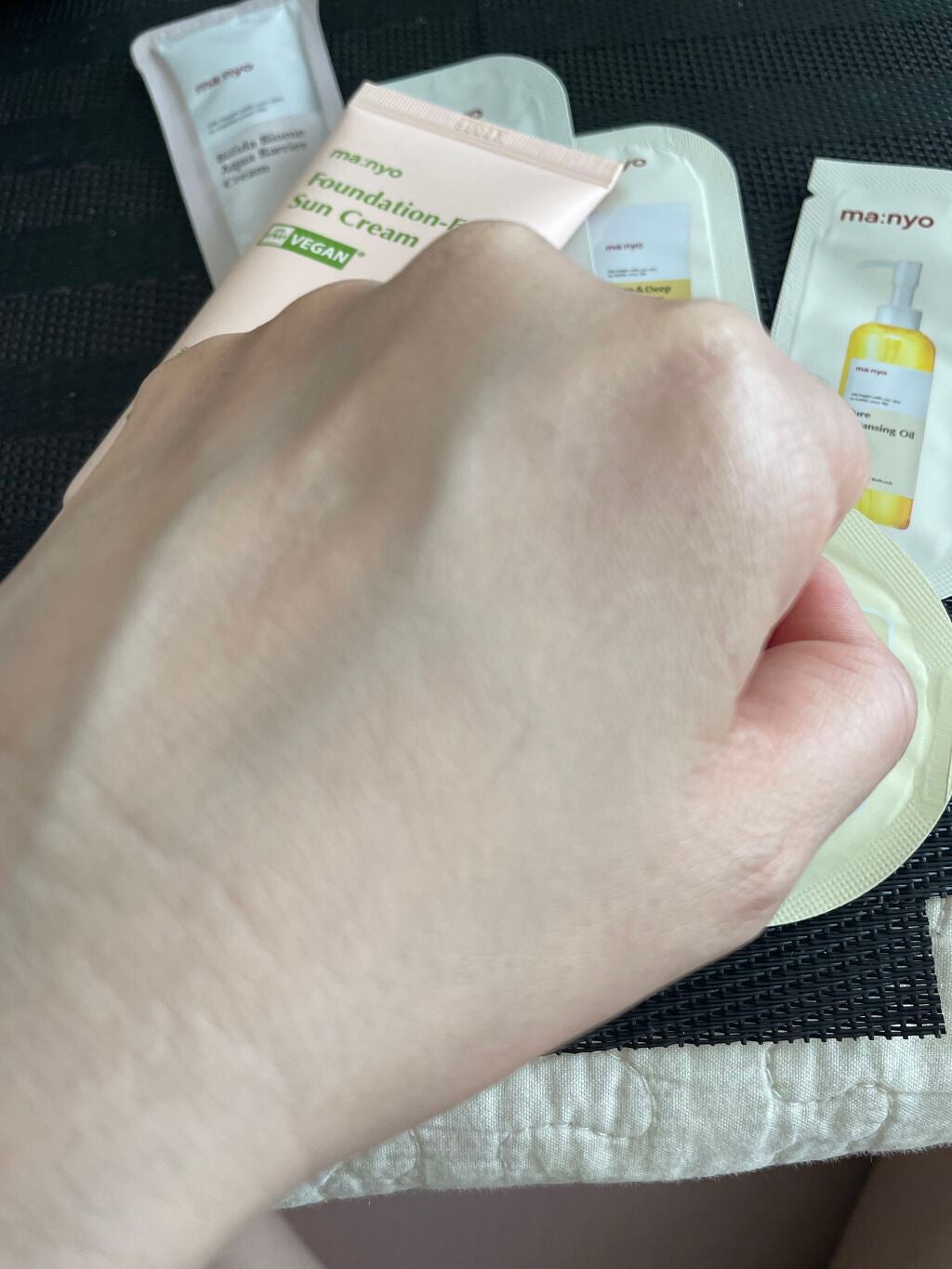 ファンデフリー サンクリーム/manyo/日焼け止めクリームを使ったクチコミ(3枚目)