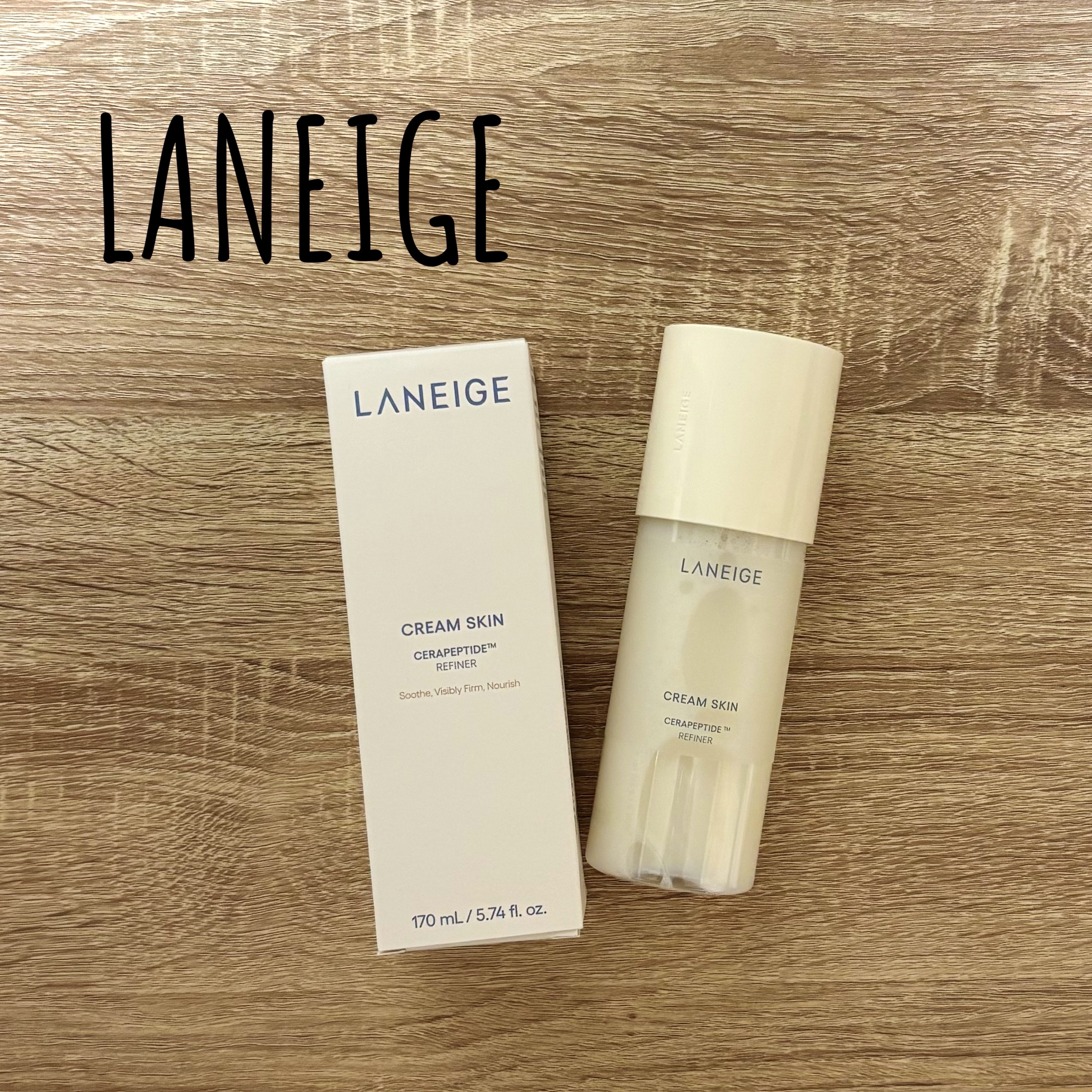 
LANEIGE
クリームスキン ローション



LIPS様を通してLANEIGE様から
プレゼントをいただきました🎁💕



クリームまるごと1本分溶かした化粧水！

サラサラしたテクスチャーです！

ベタつきもなくしっかり保湿して