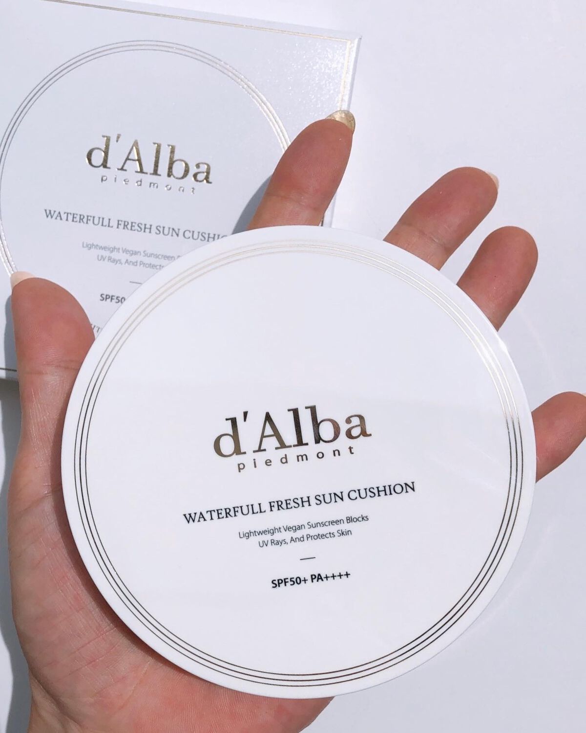 ウォータフルフレッシュサンクッション/ダルバ/日焼け止めローションを使ったクチコミ（2枚目）