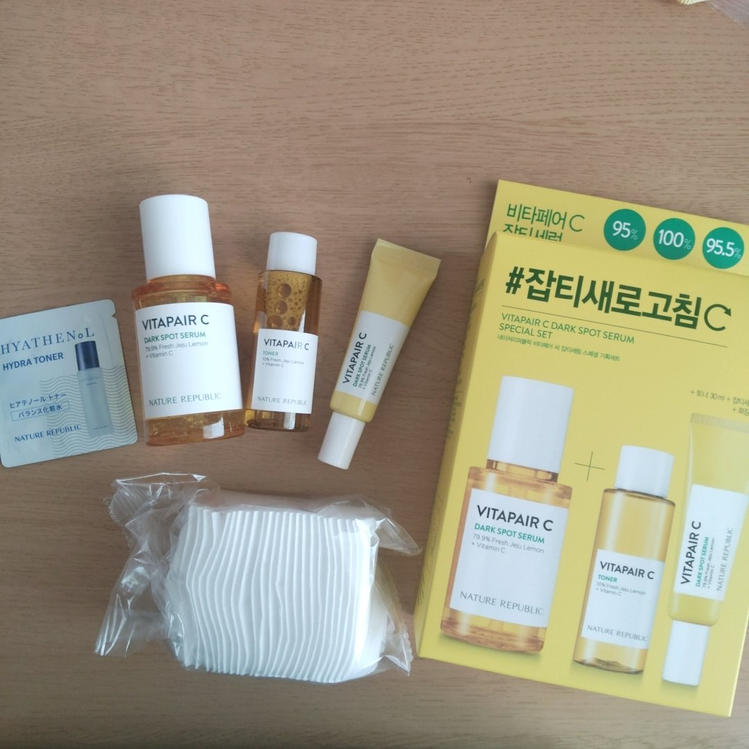 ビタペアC 集中美容液スペシャルセット/ネイチャーリパブリック/美容液を使ったクチコミ（1枚目）