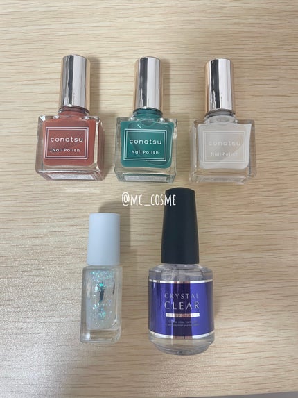 conatsu ネイル 新色3本セット 08 、09 、10 試してみた】conatsu nail polish conatsu nail polishのリアル