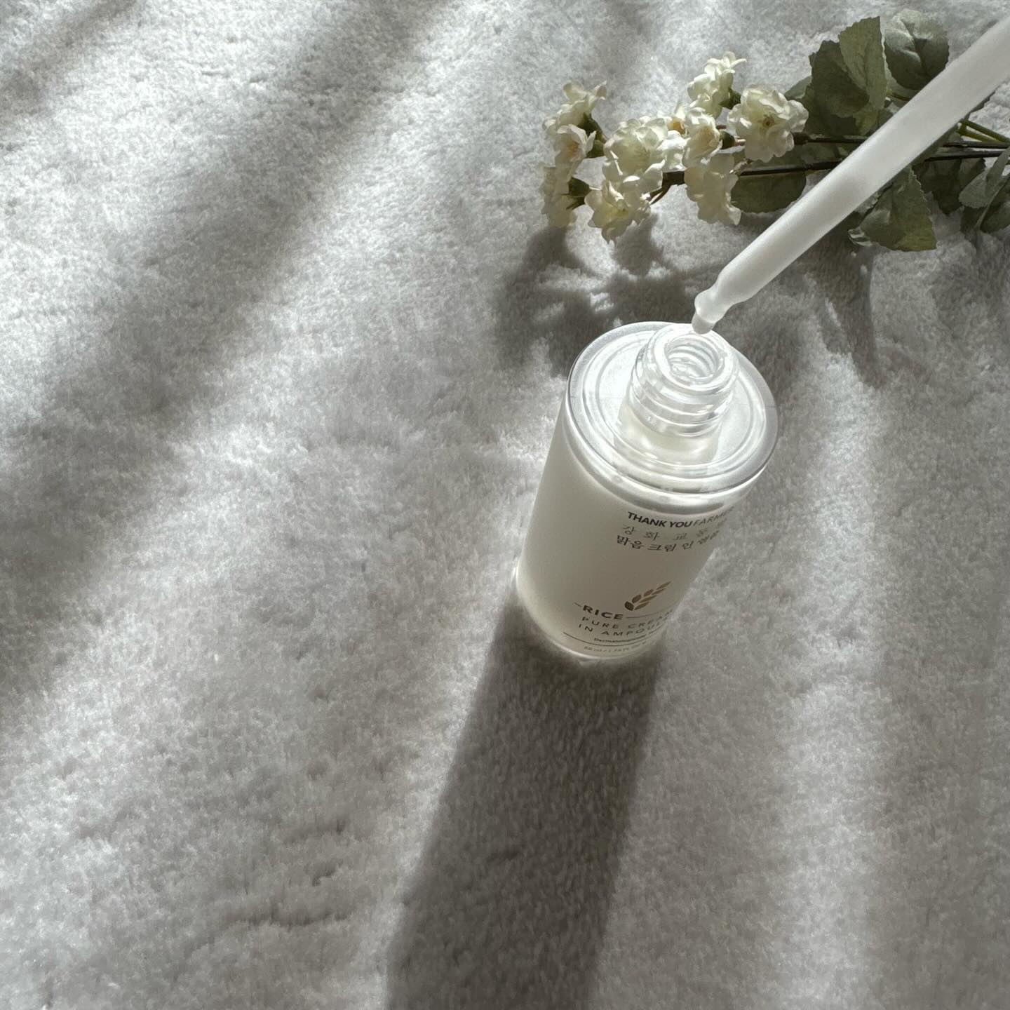 ライスピュアクリームインアンプル/THANK YOU FARMER/美容液を使ったクチコミ（2枚目）