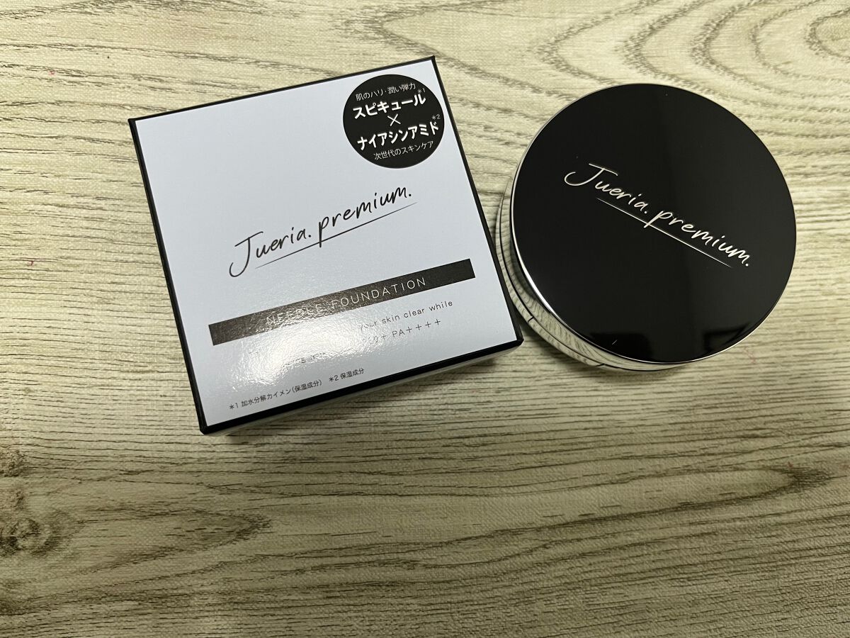 プレミアムニードルファンデーション ライトベージュ/ジュエリアプレミアム/クッションファンデーションを使ったクチコミ（1枚目）