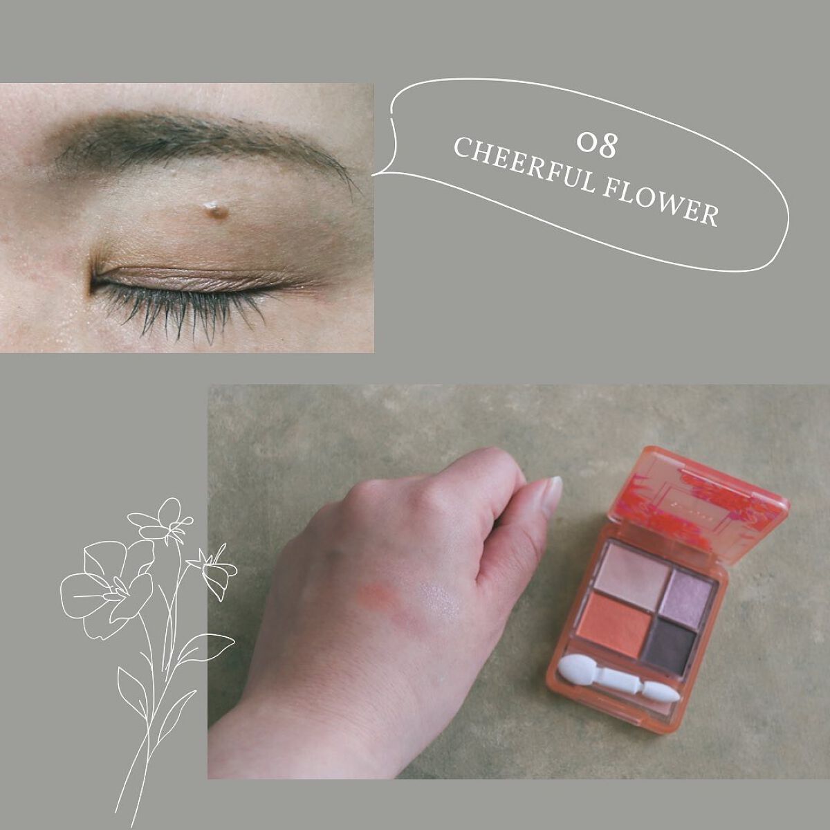 グラデーション アイシャドウ/ちふれ/アイシャドウパレットを使ったクチコミ(4枚目)