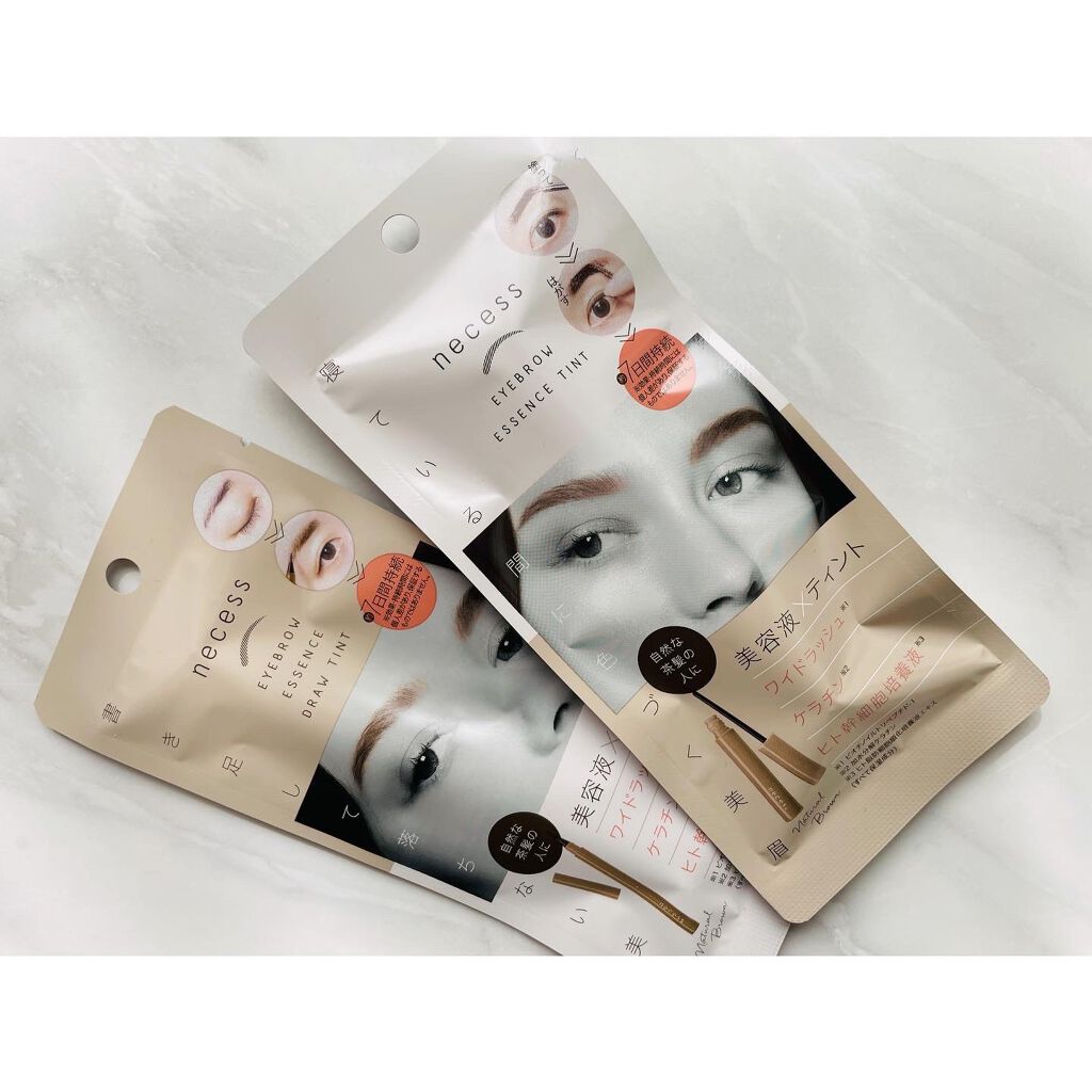 necess まゆ美容液ティント/コジット/眉ティントを使ったクチコミ(5枚目)