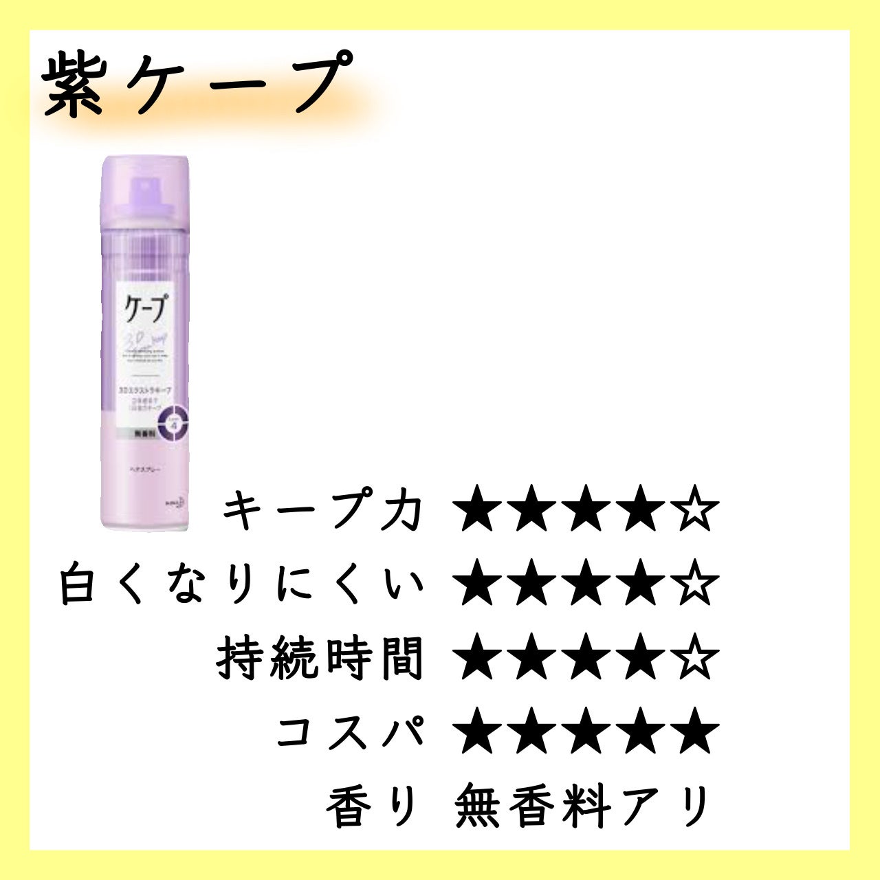 ケープ 3Dエクストラキープ 無香料/ケープ/ヘアスプレーを使ったクチコミ(6枚目)