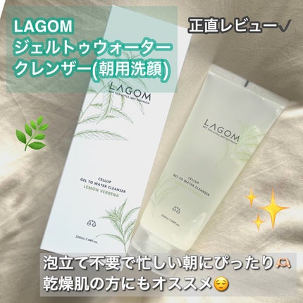 ラゴム ジェルトゥウォーター クレンザー(朝用洗顔) 170ml/LAGOM /その他洗顔料を使ったクチコミ(1枚目)