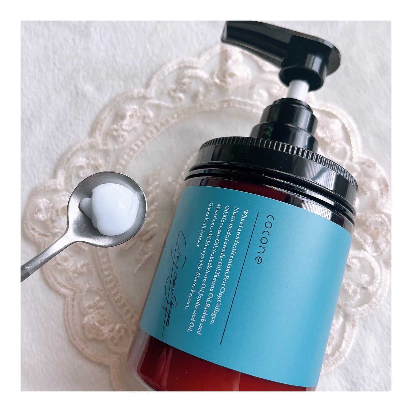 cocone クレイクリームシャンプー リペア/cocone/市販シャンプーを使ったクチコミ(2枚目)