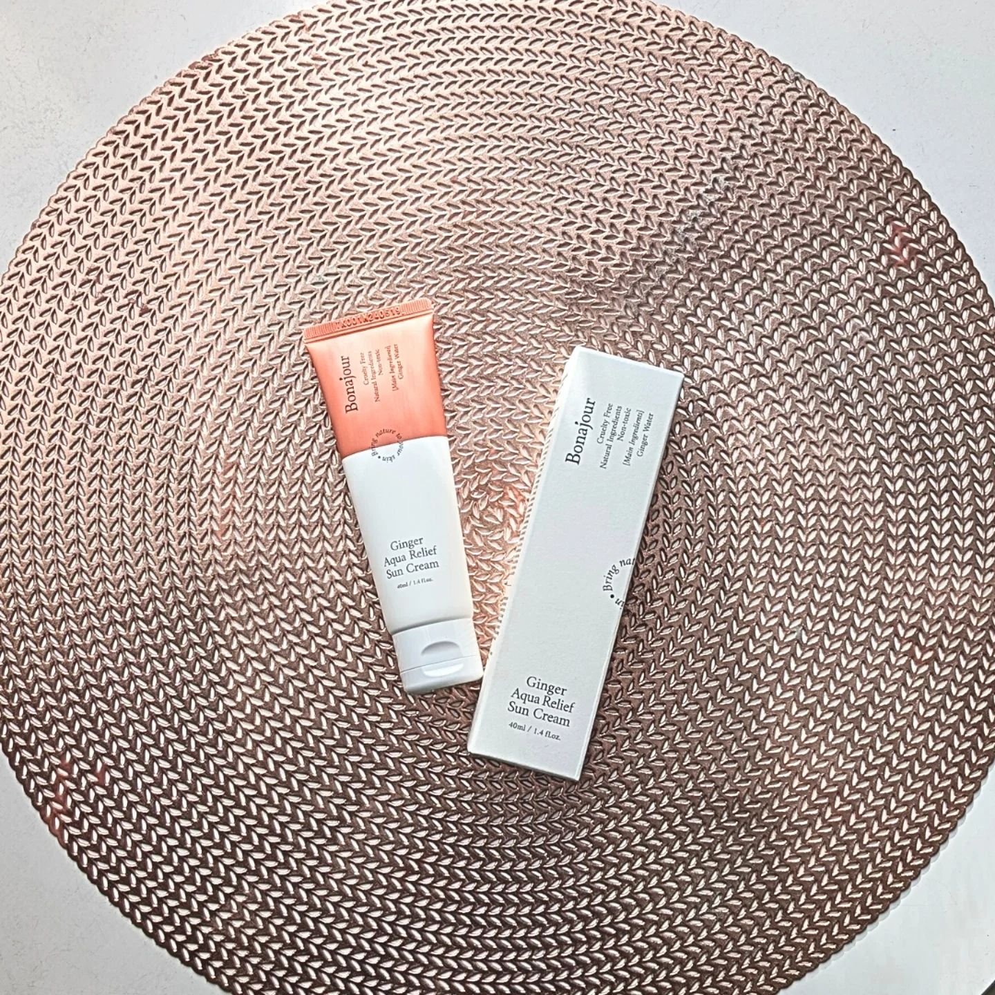 ジンジャーアクアリリーフサンクリーム/Bonajour/日焼け止めクリームを使ったクチコミ（2枚目）