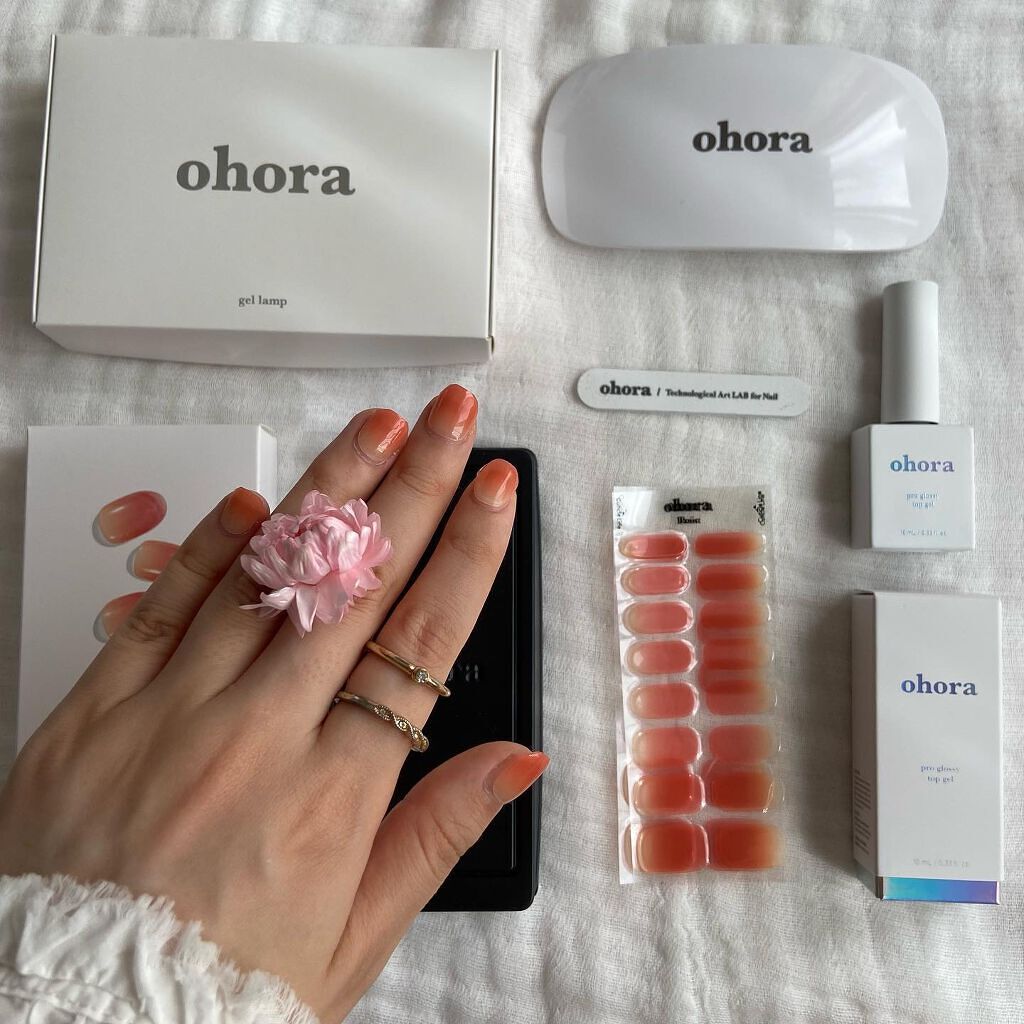 セミキュアジェルネイル(ハンド)/ohora/ネイルシールを使ったクチコミ(9枚目)