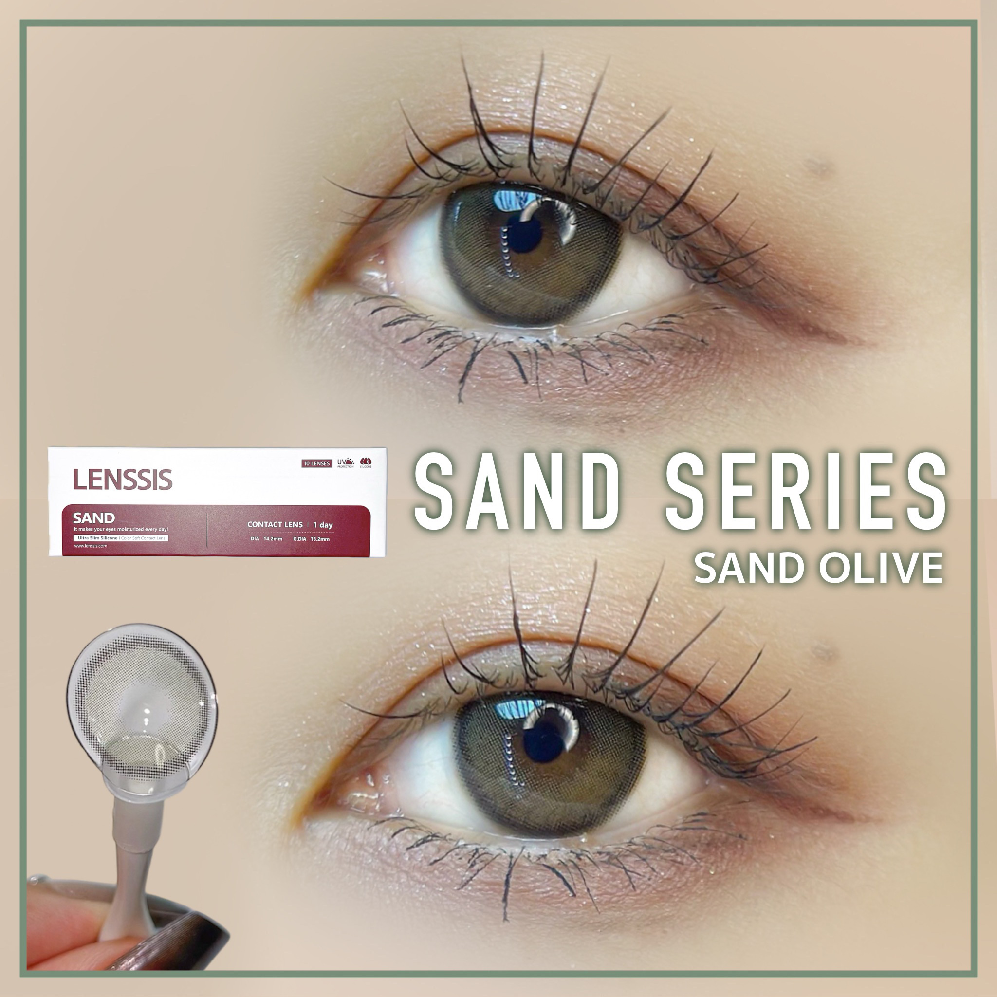 サンドシリーズ/LENSSIS/カラーコンタクトレンズを使ったクチコミ（1枚目）