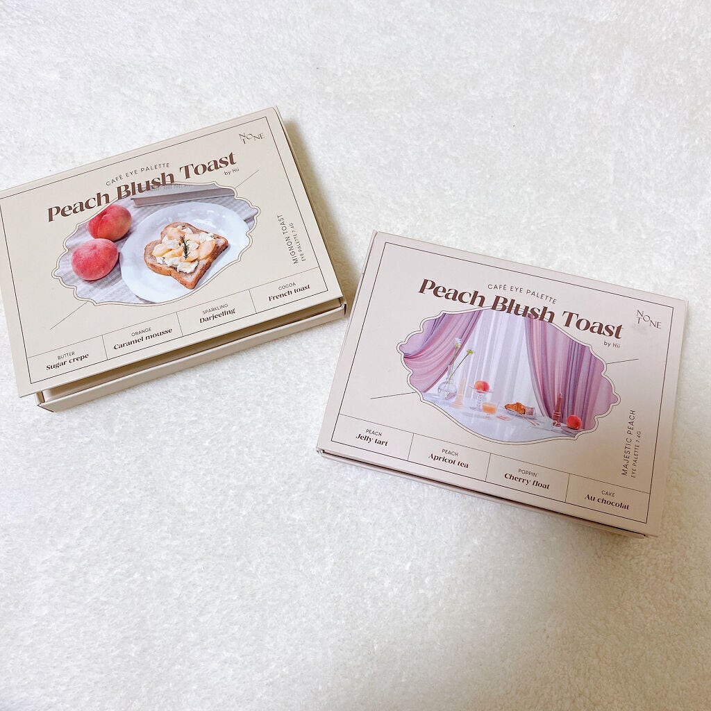 NOTONE Peach Blush Toast cafe eye palette /Sonomama FRUIT/アイシャドウパレットを使ったクチコミ(2枚目)