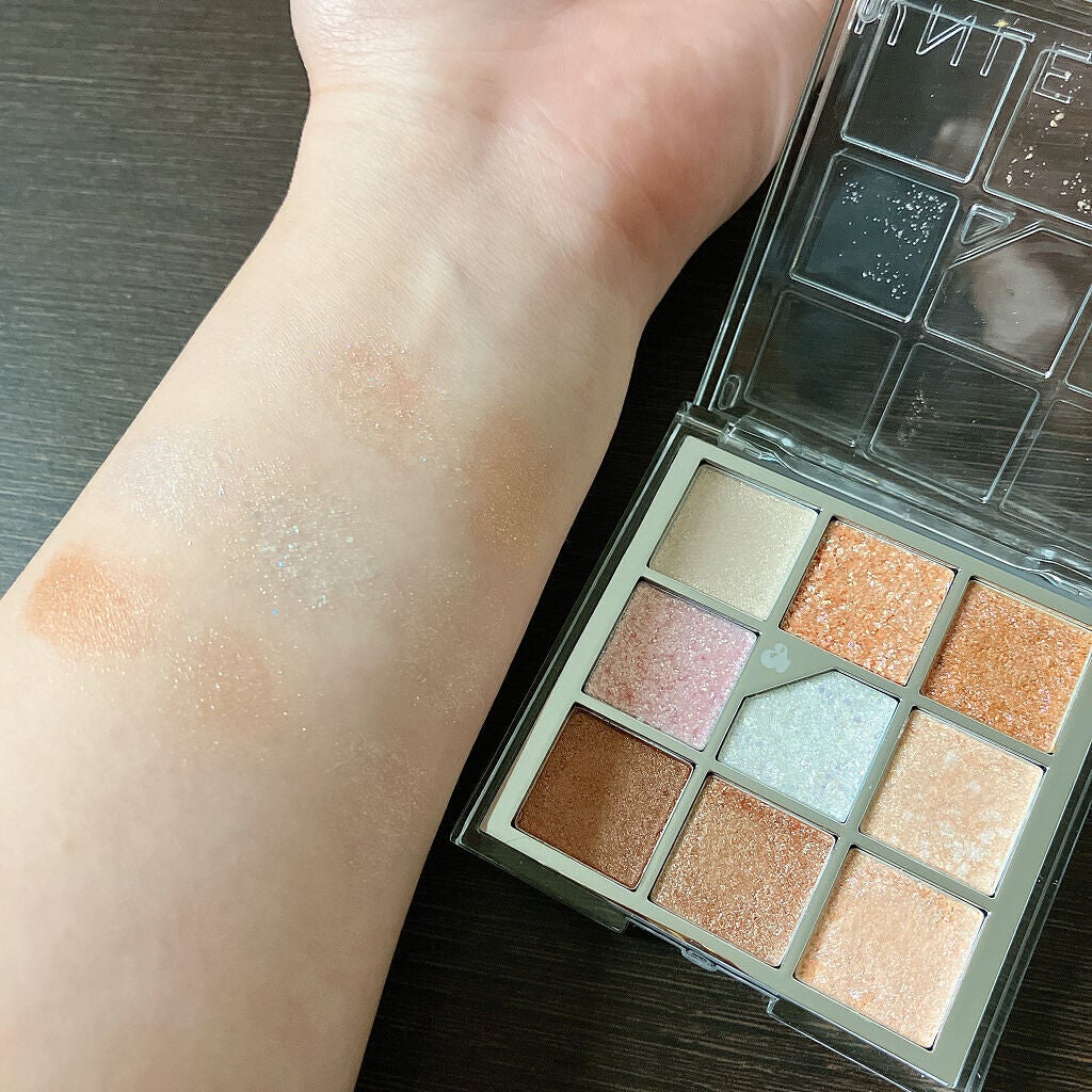 グリッターペディアアイパレット/unleashia/アイシャドウパレットを使ったクチコミ(5枚目)