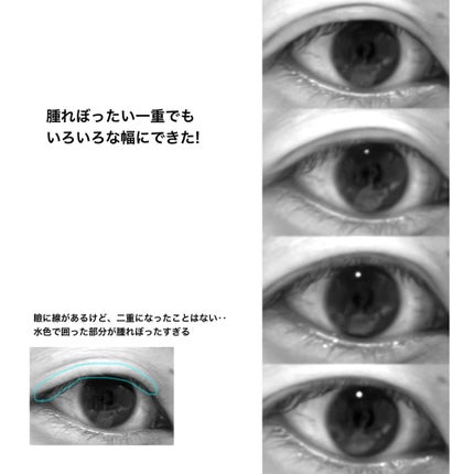 TWOOL ダブルアイリッドグルー/SHOBIDO/二重まぶた用アイテムを使ったクチコミ(2枚目)