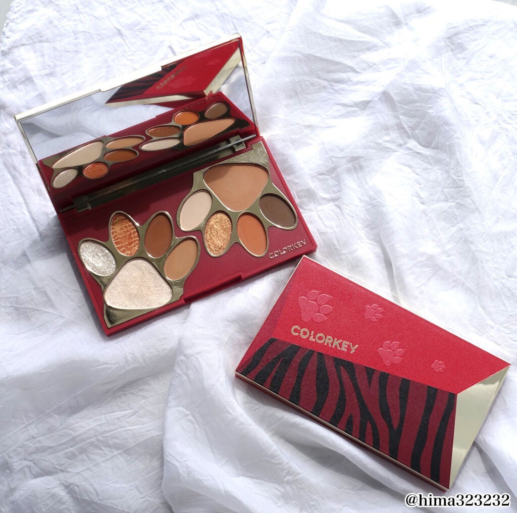 ひまちゃん /垢抜けの参考書 on LIPS 「【寅年限定】〜肉球型が可愛い🐅colorkeyの虎パレット〜。..」(7枚目)