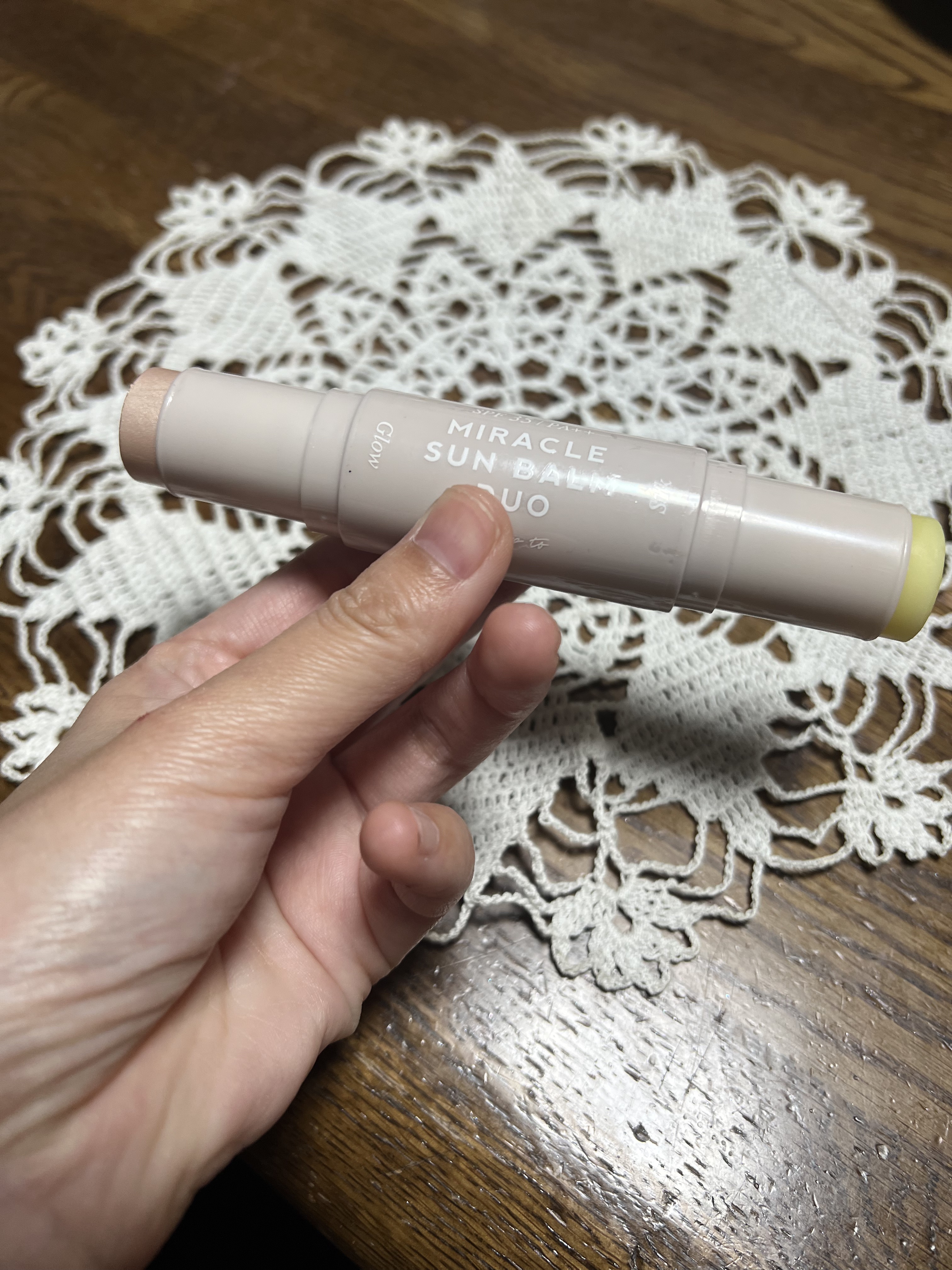 ミラクル サンバーム デュオ/Her lip to BEAUTY/日焼け止めスティックを使ったクチコミ（2枚目）