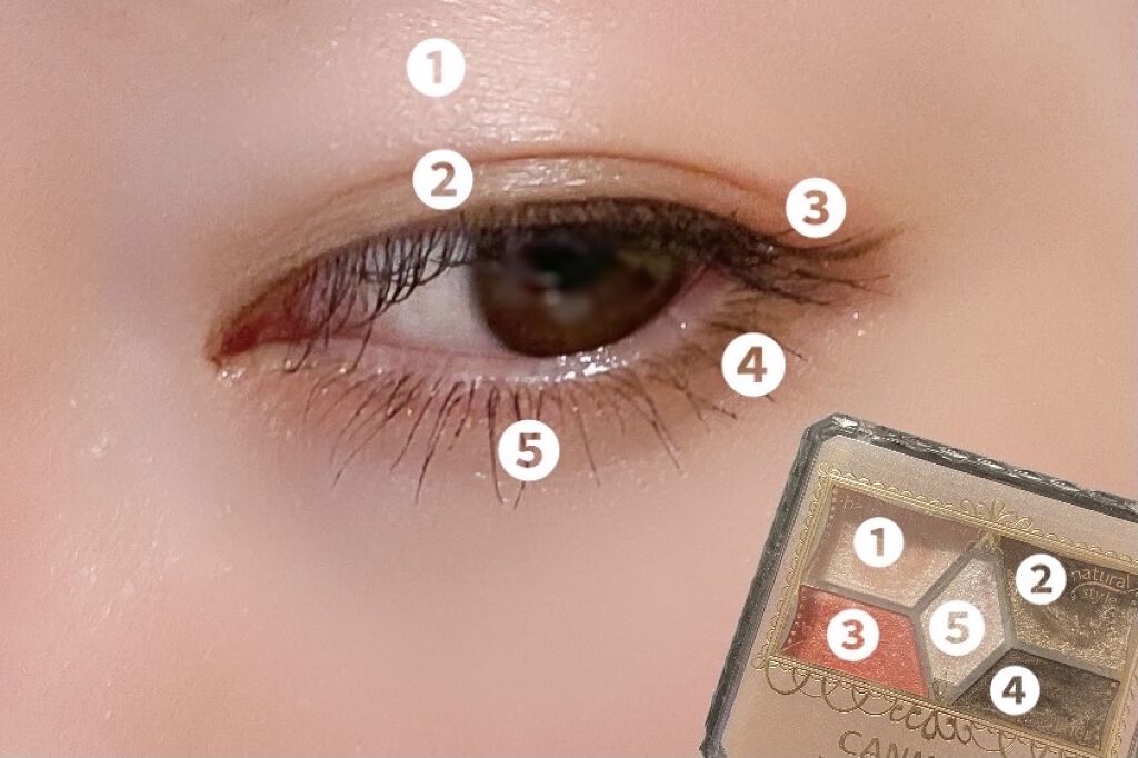 【旧品】パーフェクトスタイリストアイズ/キャンメイク/アイシャドウパレットを使ったクチコミ（3枚目）