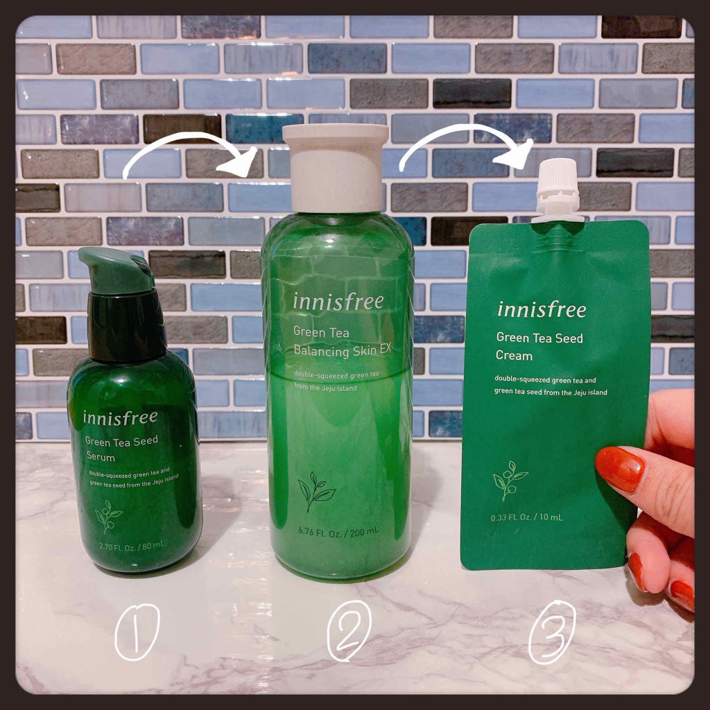 グリーンティーシード セラム/innisfree/美容液を使ったクチコミ(3枚目)