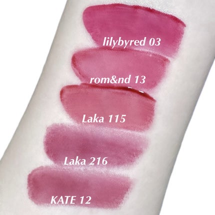 グラスティングウォーターティント 韓服エディション/rom&nd/リップティントを使ったクチコミ(4枚目)