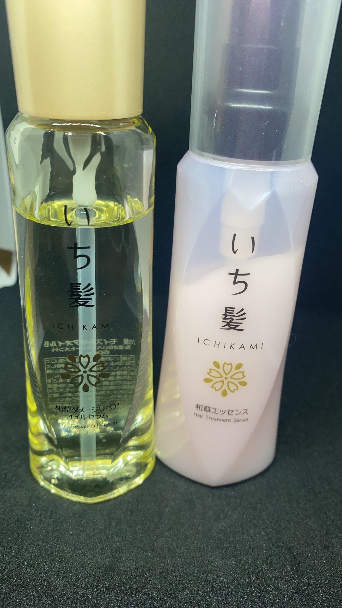 和草ダメージリペアオイルセラム/いち髪/ヘアオイルを使ったクチコミ(1枚目)