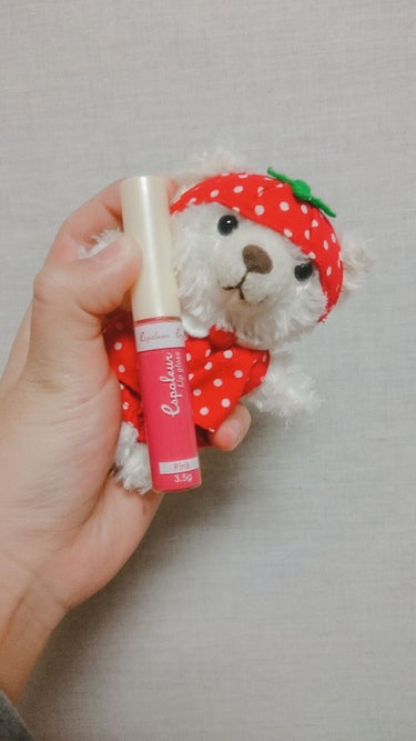 DAISOで買ったエスポルールのリップグロス(ピンク)💄
なぜかですね、レッドより発色がすごくよかった気がしました(やっぱり、100均は当たり外れがあるのかな？)
日本製で匂いもなく、保湿もいいですし
