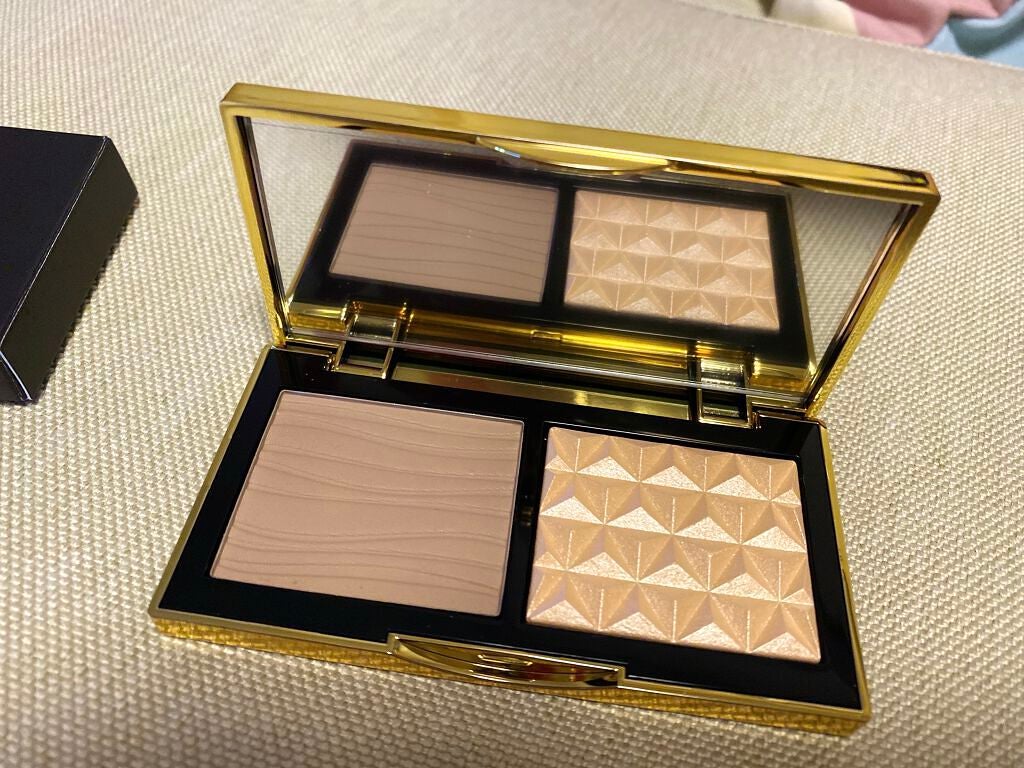 スカルプト&グロウ デュオ ハイライト&コントアーパレット/M・A・C/プレストパウダーを使ったクチコミ(3枚目)