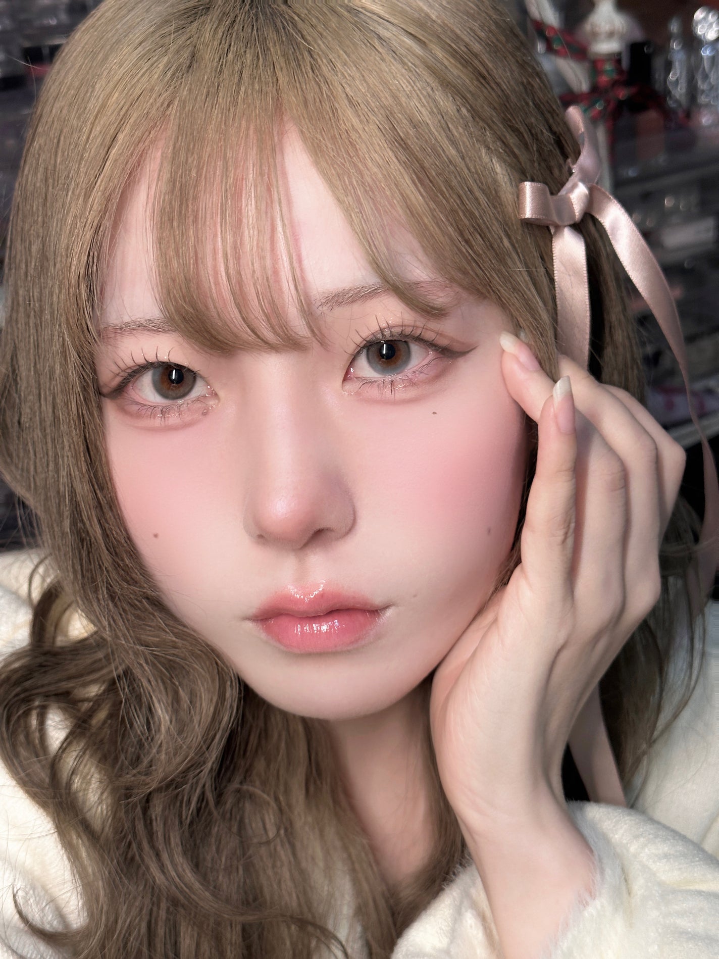 パウダー チーク/ちふれ/パウダーチークを使ったクチコミ(7枚目)