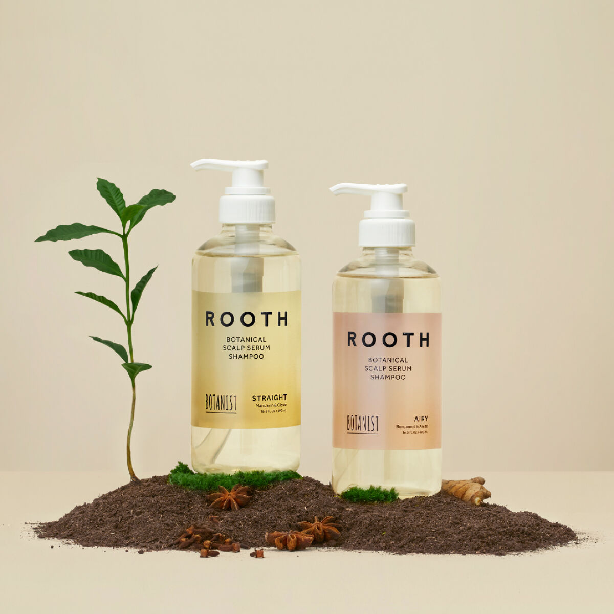 ルース ボタニカルスカルプセラム シャンプー・トリートメント（ストレート）/BOTANIST/市販シャンプーを使ったクチコミ（1枚目）