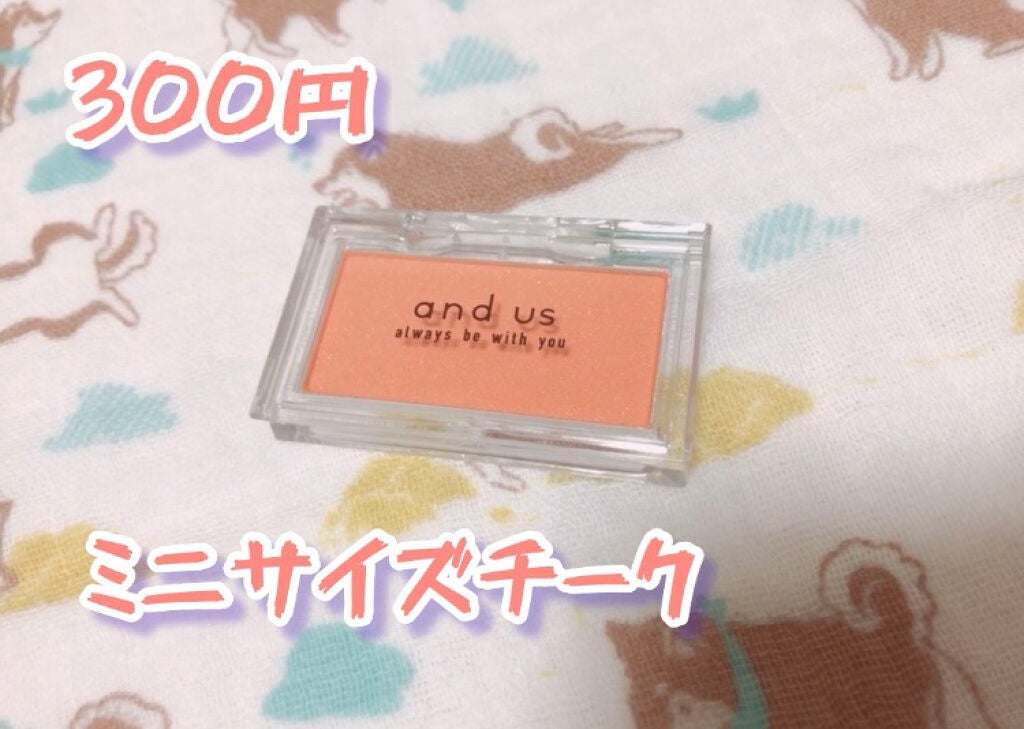 パウダーチーク/and U/パウダーチークを使ったクチコミ(2枚目)