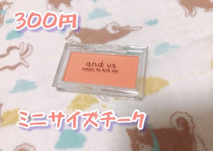 パウダーチーク/and U/パウダーチークを使ったクチコミ(2枚目)