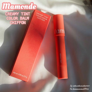 クリーミー ティント カラーバーム シフォン/Mamonde/口紅の画像