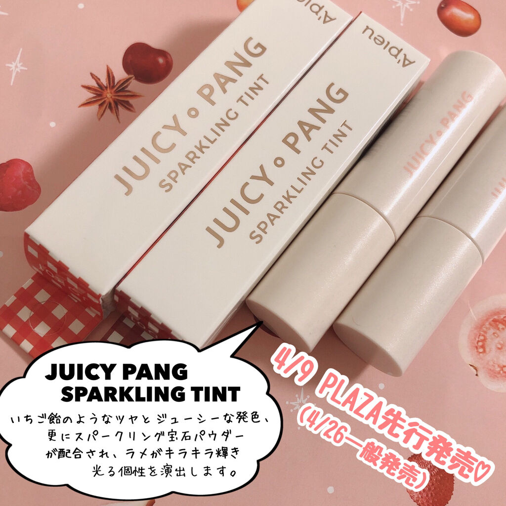 アピュー ジューシーパン スパークリングティント/A’pieu/口紅を使ったクチコミ（2枚目）