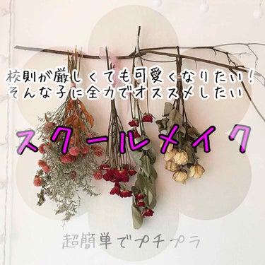 🌷校則が厳しくても可愛くなりたい！そんな子に全力でオススメしたいスクールメイク🌷


こんにちは！ゆんです➹➹

私の学校……とてつもなく校則が厳しいんです笑
色つきリップでさえも禁止されてます😭

そ