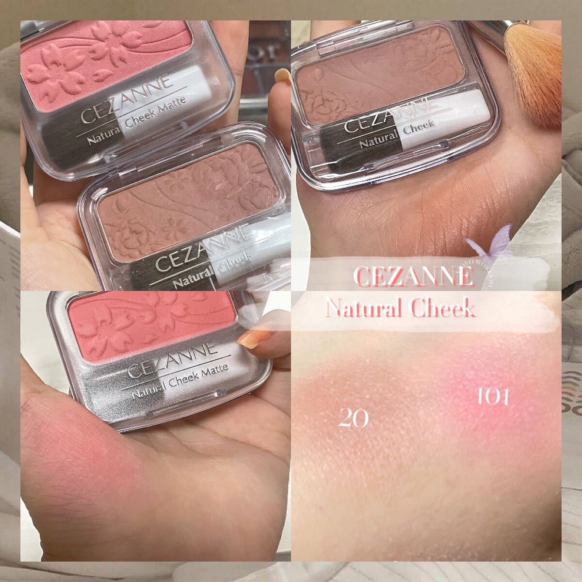 ナチュラル チークN/CEZANNE/パウダーチークを使ったクチコミ(1枚目)