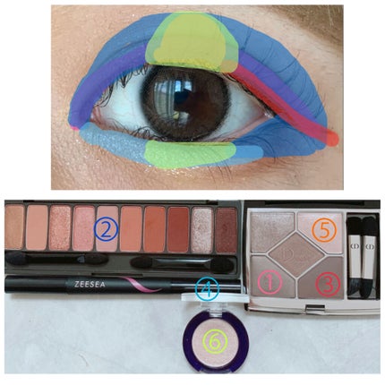 グリッター シャドウ カラー/rom&nd/グリッターを使ったクチコミ(4枚目)