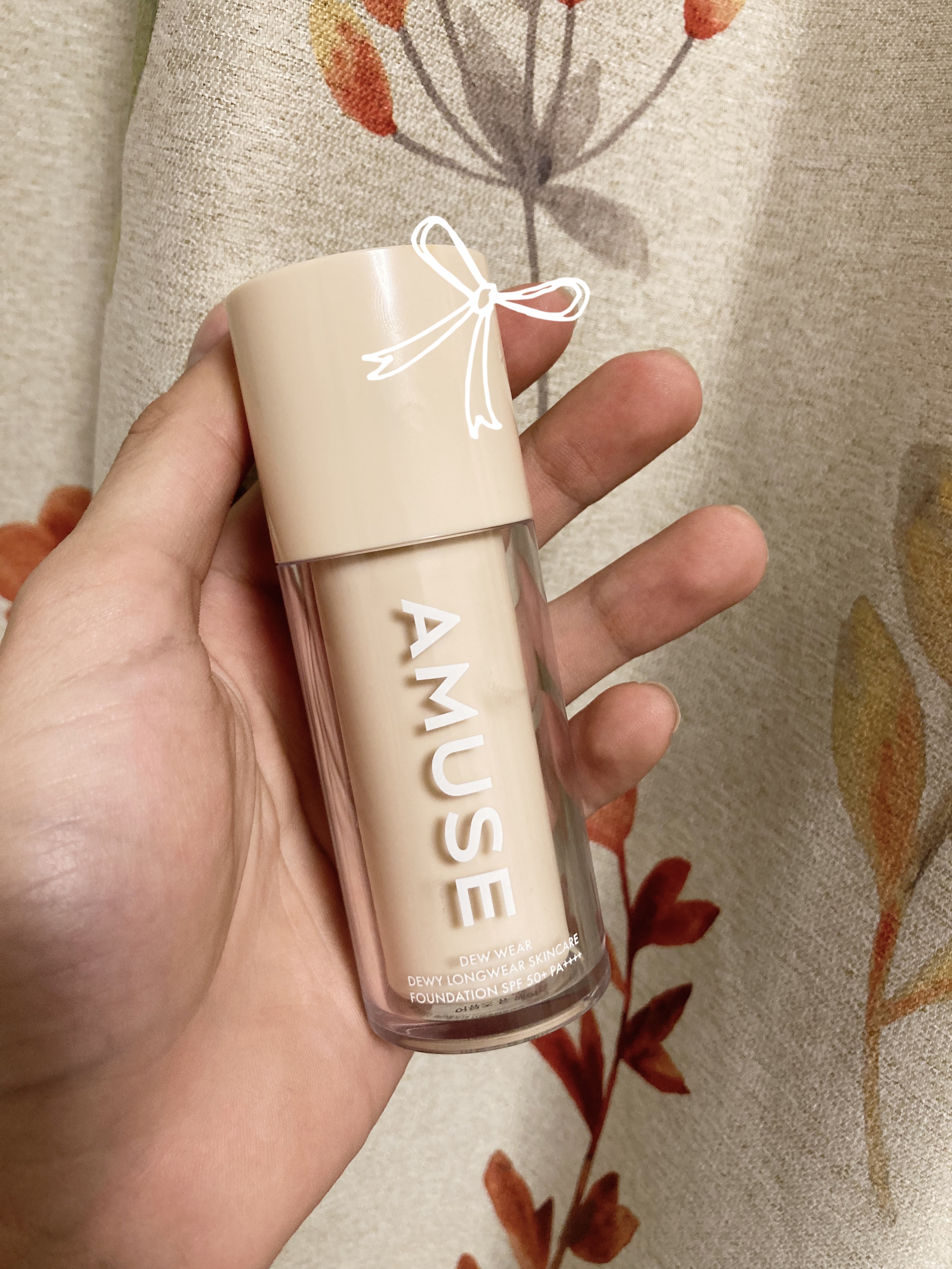 デューウェアファンデーション/AMUSE/リキッドファンデーションを使ったクチコミ（1枚目）