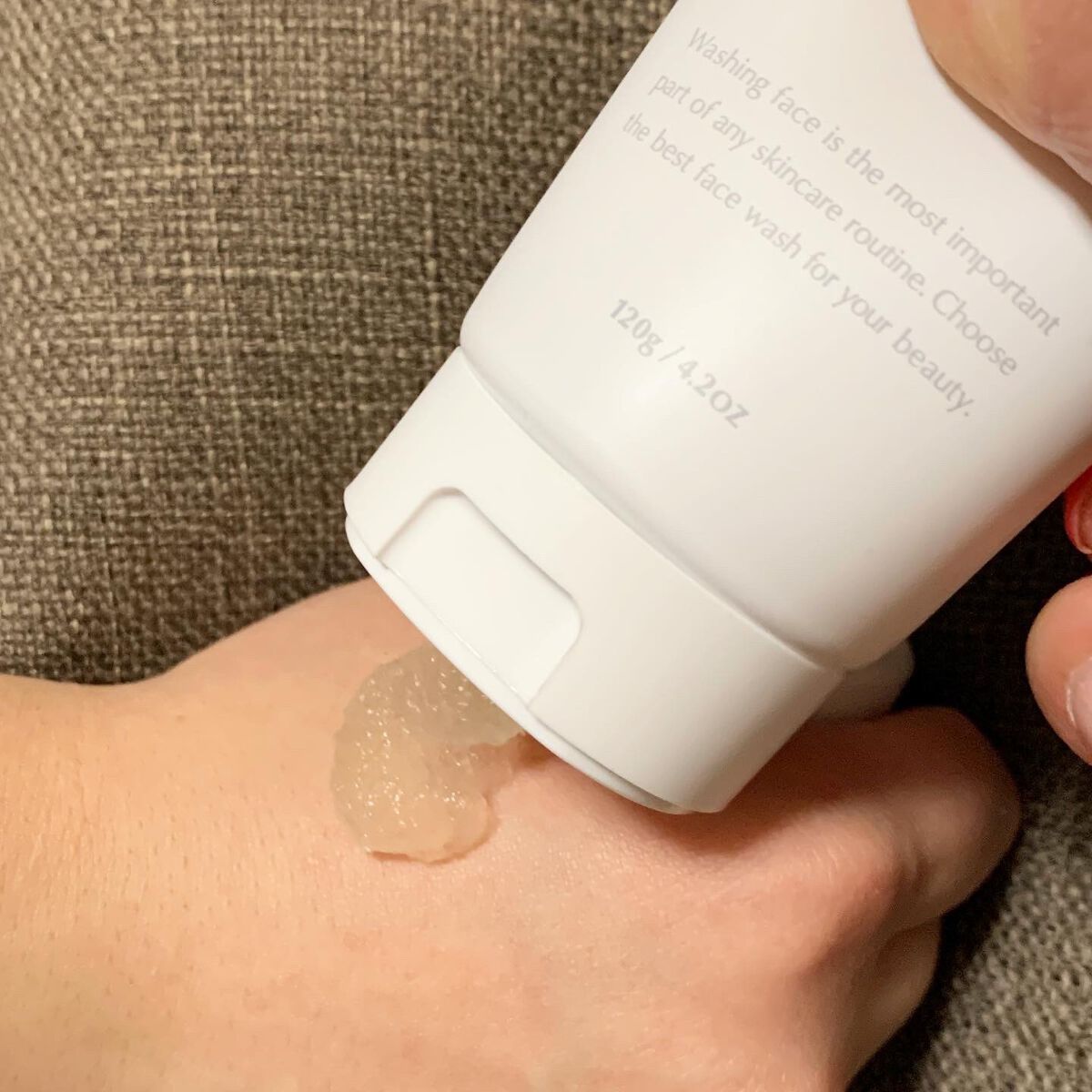 マンナンジェリーハイドロウォッシュ/PLUEST/洗顔料を使ったクチコミ(2枚目)