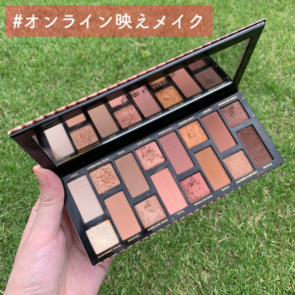 ボーン ディス ウェイ ザ ナチュラル ヌード アイシャドウ パレット/Too Faced/アイシャドウパレットを使ったクチコミ(1枚目)