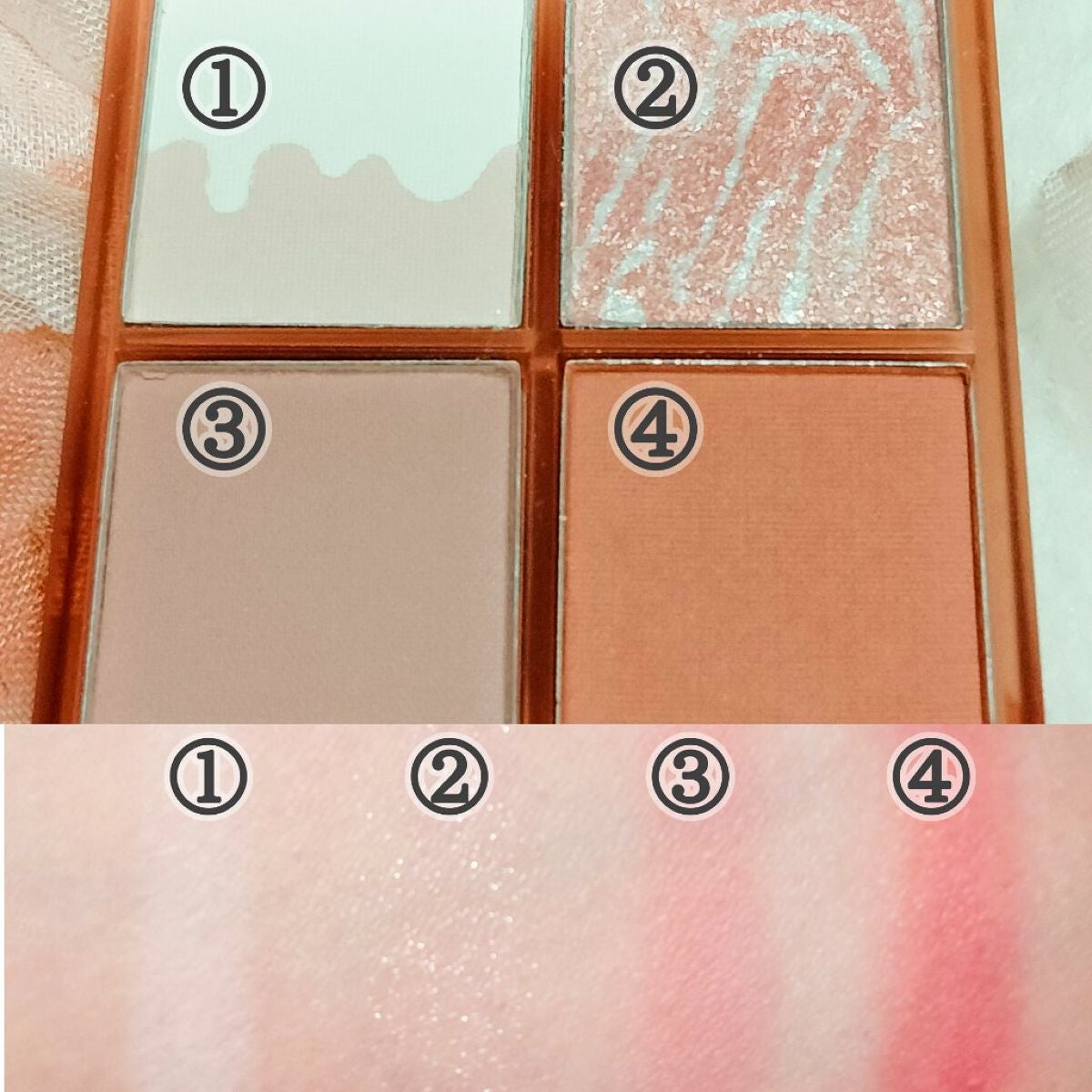 四色アイシャドウパレット/COLORKEY/アイシャドウパレットを使ったクチコミ(4枚目)
