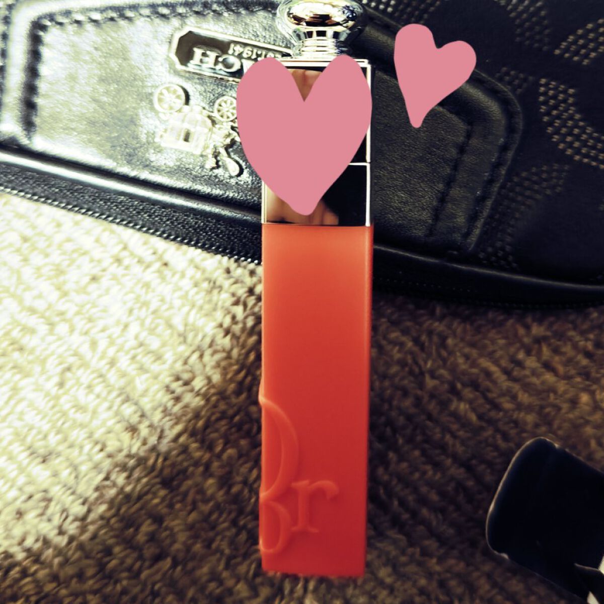 ディオール アディクト リップ ティント 641 ナチュラル レッド タンジェリン（オンライン限定色）/Dior/リップティントを使ったクチコミ（1枚目）