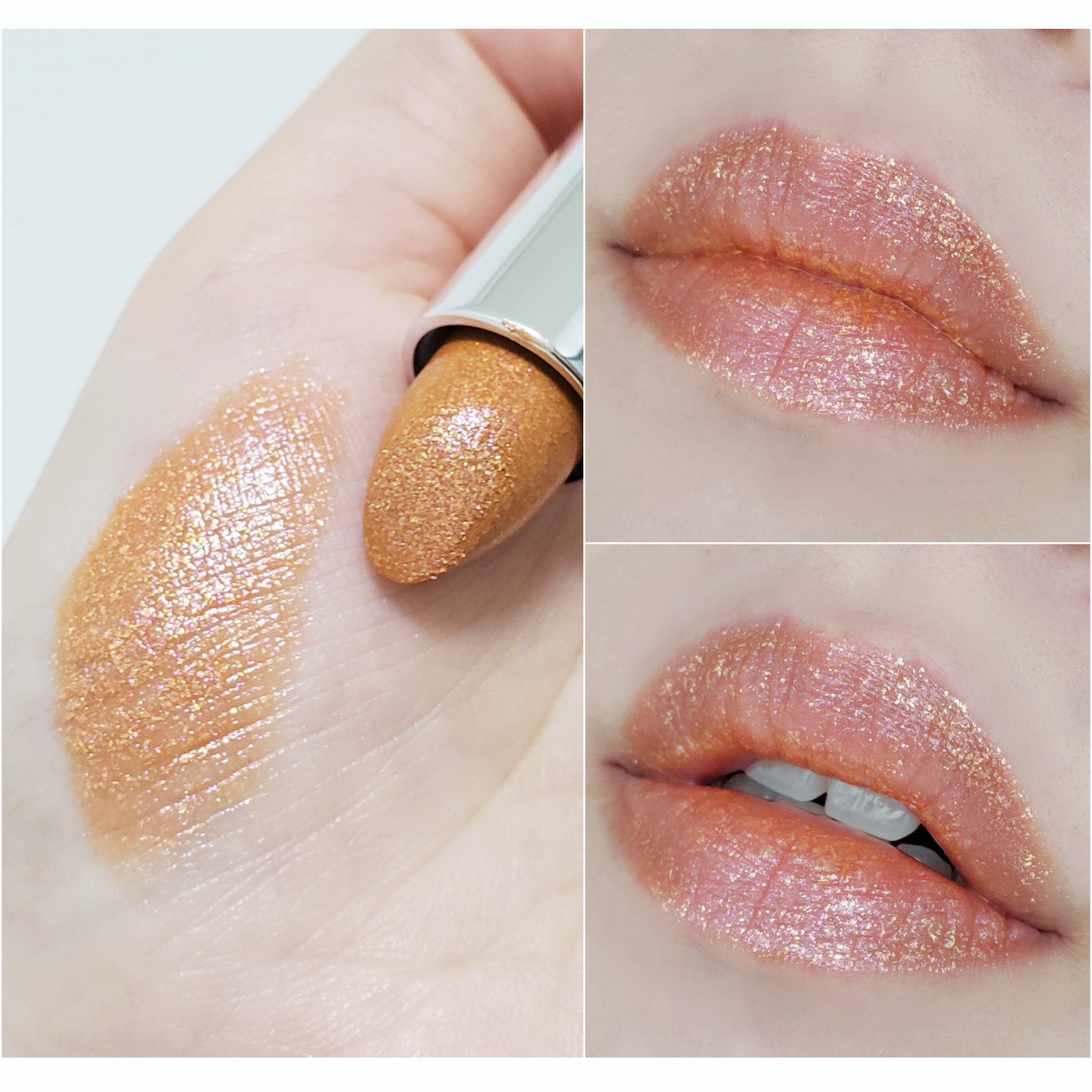 グリッタージュエルリップコレクション シトリンの煌めき/Armuje/口紅を使ったクチコミ（2枚目）