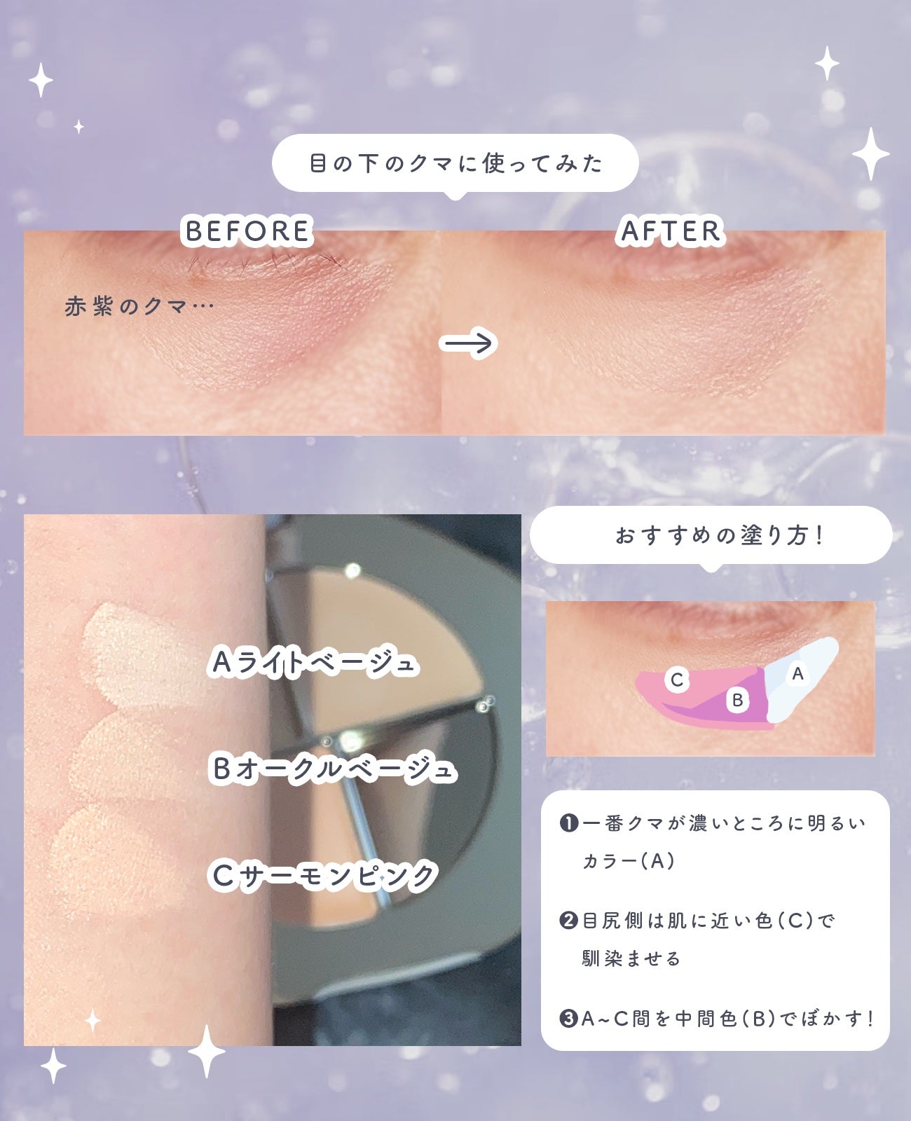 TIMAGE クリーミーコンシーラーパレット/TIMAGE/パレットコンシーラーを使ったクチコミ(3枚目)