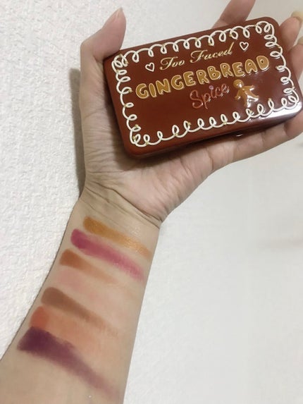 ジンジャーブレッド スパイス ミニ アイシャドウ パレット/Too Faced/アイシャドウパレットを使ったクチコミ(2枚目)